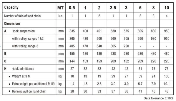 Indef Chain Pulley Block